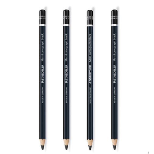 Chì Staedtler Mars Lumograph thân đen lẻ