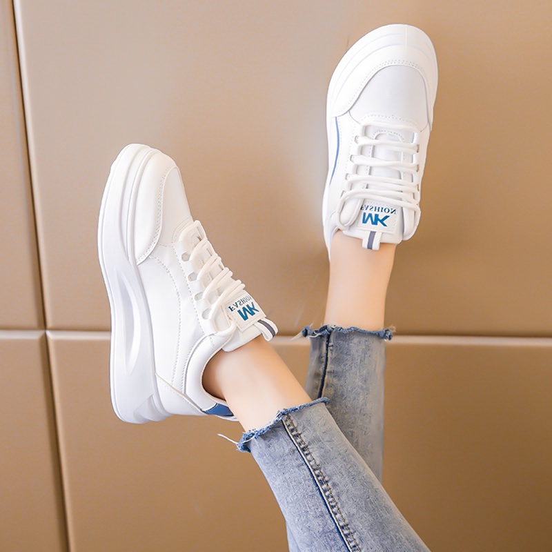 Giày thể thao nữ độn đế Albino Store giày nữ sneaker màu trắng ulzzang Hàn Quốc SH835
