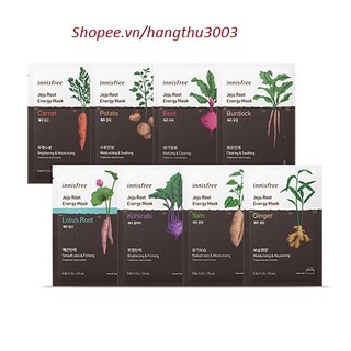 [NEW 2020] Mặt Nạ Năng Lượng Rễ Cây Mới Nhất Của Innisfree Jeju Root Energy Mask