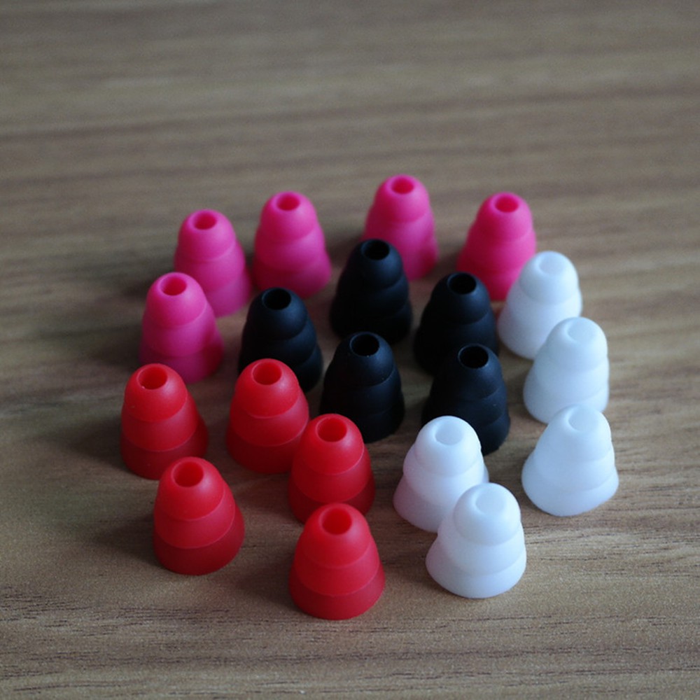 12 Cặp nút bịt tai nghe silicon 3 tầng tiện dụng L M S