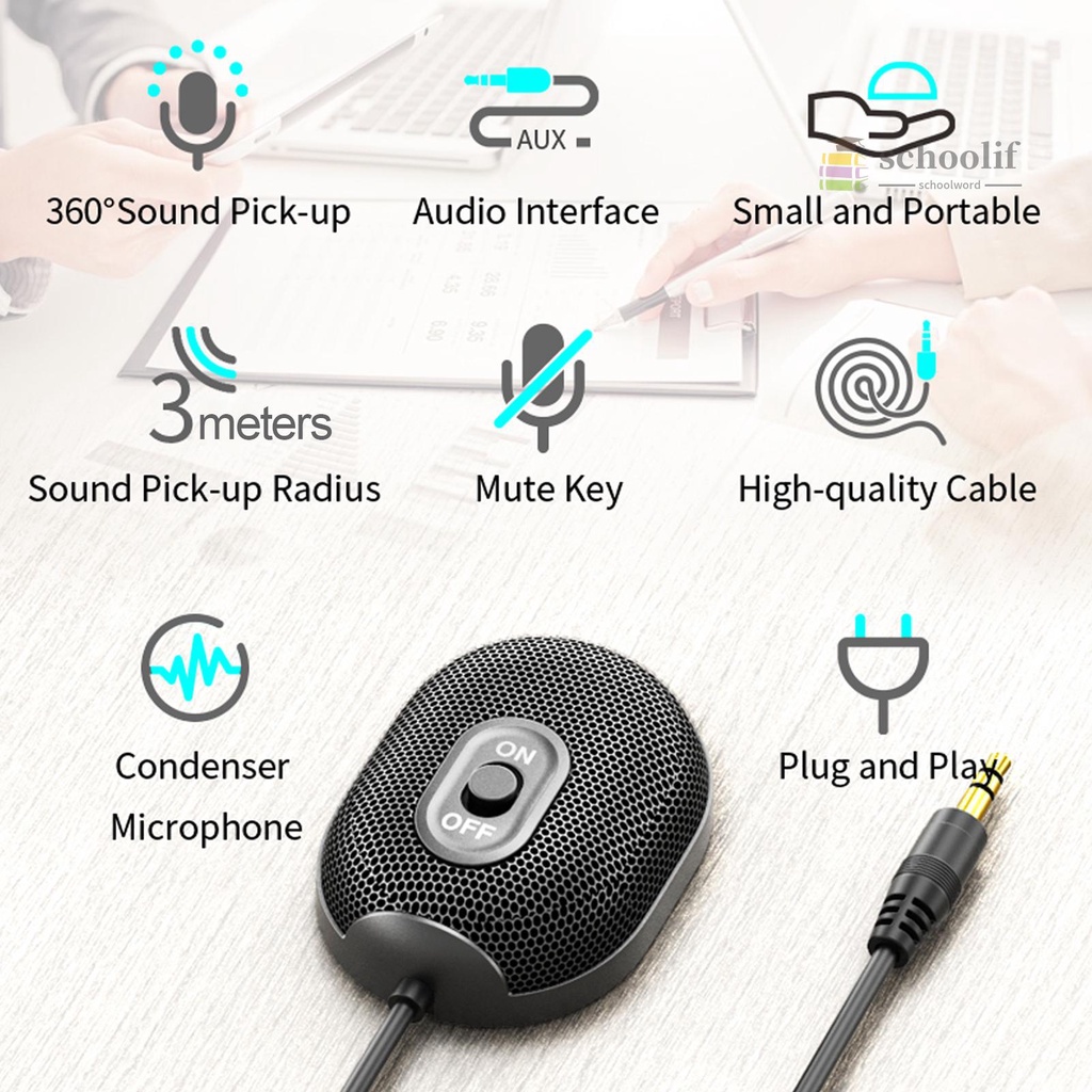 Micro Để Bàn Có Dây Jack 3.5mm Cho Máy Tính Điện Thoại Windows Xp Vista | BigBuy360 - bigbuy360.vn