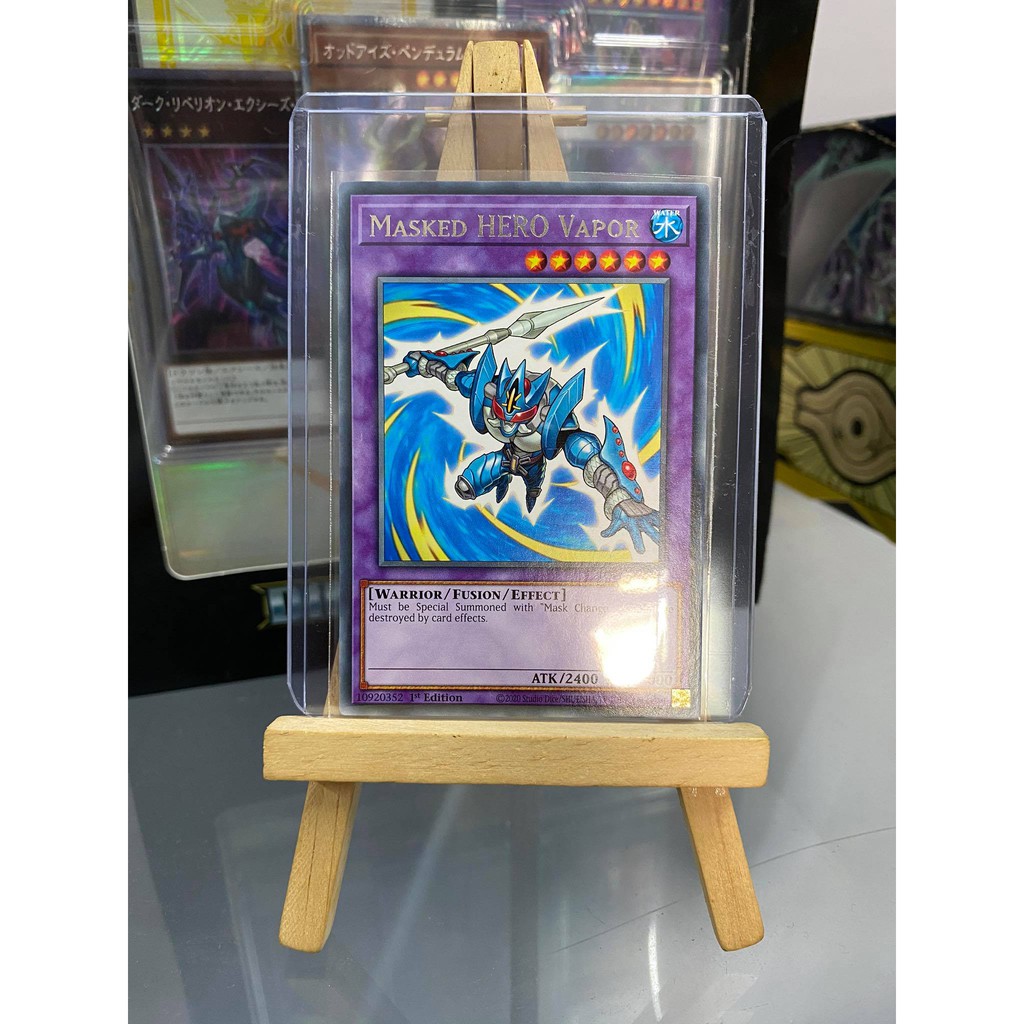 [ Dưa Hấu Yugioh ] Lá bài thẻ bài Masked HERO Vapor – Rare - Tặng bọc bài nhựa bảo quản