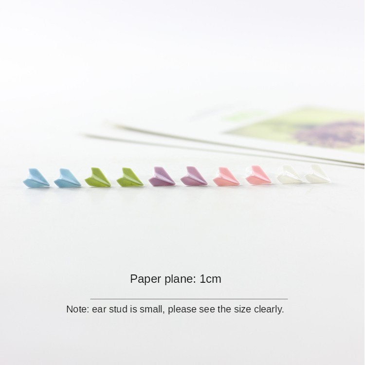 Bông Tai Hình Máy Bay Bằng Sứ Độc Đáo A14 Phong Cách Hàn Quốc Sành Điệu