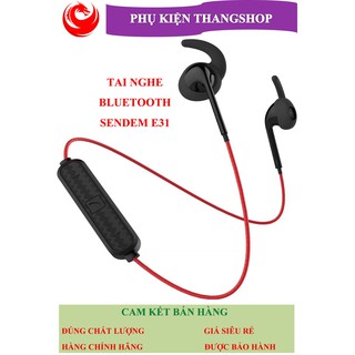 Tai Nghe thể thao kim loại Bluetooth SENDEM E31 - chống nước - cách âm tốt - Hàng chính hãng