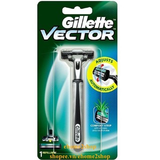 Bộ Dao Cạo Râu Gillette Vector Một Cần, Một Lưỡi Dao Cạo Gillette Vector shopee.vn/ehome2shop.