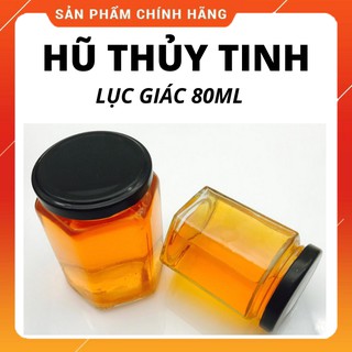 Hũ thủy tinh lục giác nhiều cỡ