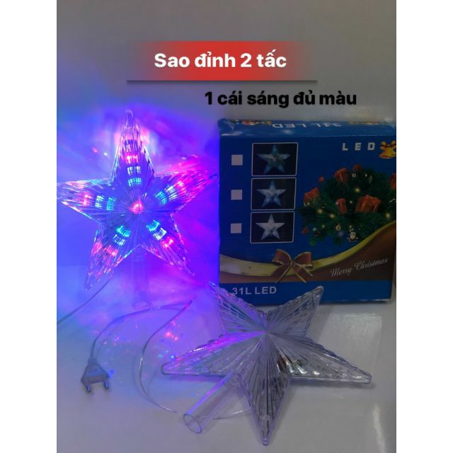 Sao 2 tấc ( 20cm )  chớp đủ màu tự động các kiểu.