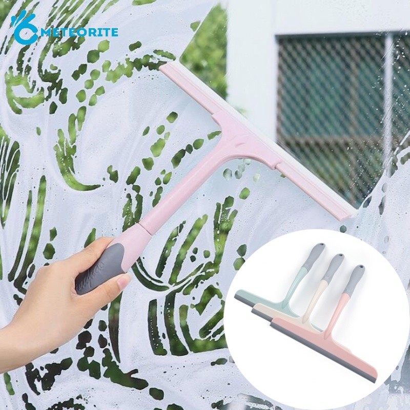 (Meteorite) Non-slip TPR Silicone Mirror Glass Traceless Wiper/ Home Multifunction Window Countertop Water Scraper/ Bathroom Tiles Cleaning  Tool