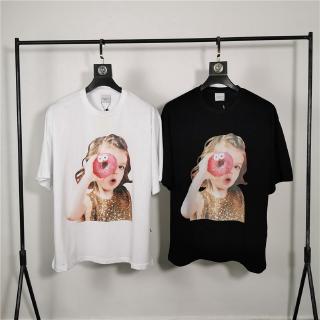 Áo Thun Cotton Cổ Tròn Dáng Rộng Tay Ngắn In Họa Tiết Bánh Donut Thời Trang Unisex Acmedelavie/Acmedelavie