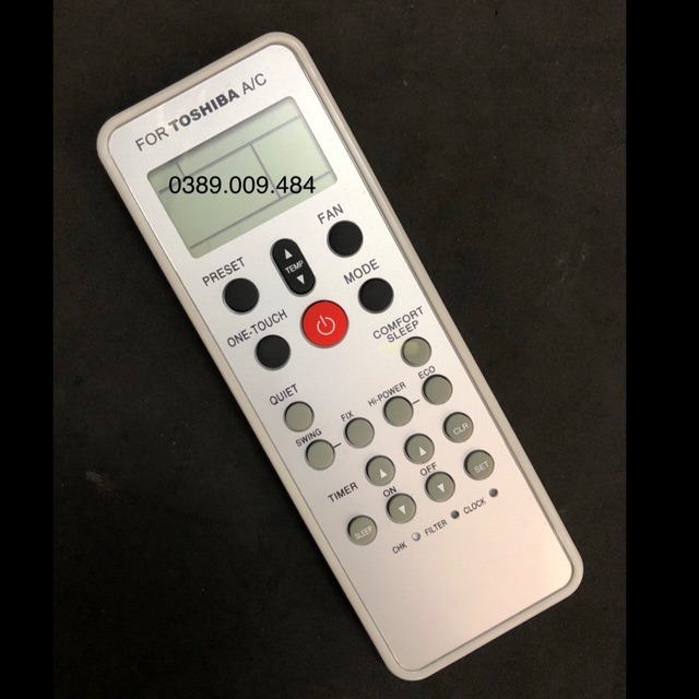 Điều khiển điều hoà TOSHIBA - Remote máy lạnh TOSHIBA (mẫu 2)