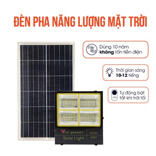 Đèn Năng Lượng Mặt Trời Pha 200W