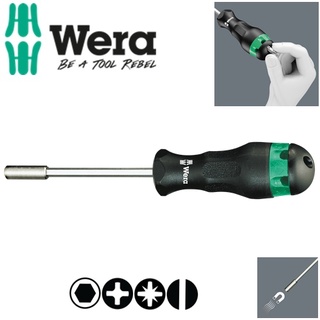Tua vít đa năng Wera 05051615001 với 6 đầu vít và cán vít từ tính 819/1/6 Combination screwdriver