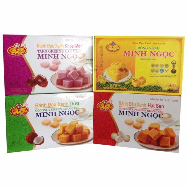 BÁNH ĐẬU XANH HẠT SEN MINH NGỌC HỘP 300G