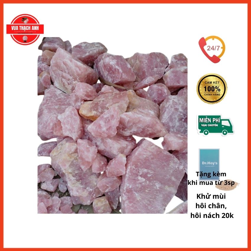1Kg Đá Vụn Thô Màu Hồng ⚡FREESHIP⚡ Hàng Đẹp, Giá Gốc, Rải Nền Nhà, Chơi Hồ Cá, Chậu Kiểng, Lọc Nước,...