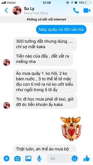 Áo mưa quây Khánh Chi siêu rộng không ngấm