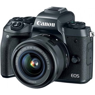 Máy ảnh Canon M5 cũ kèm lens 18-55 STM
