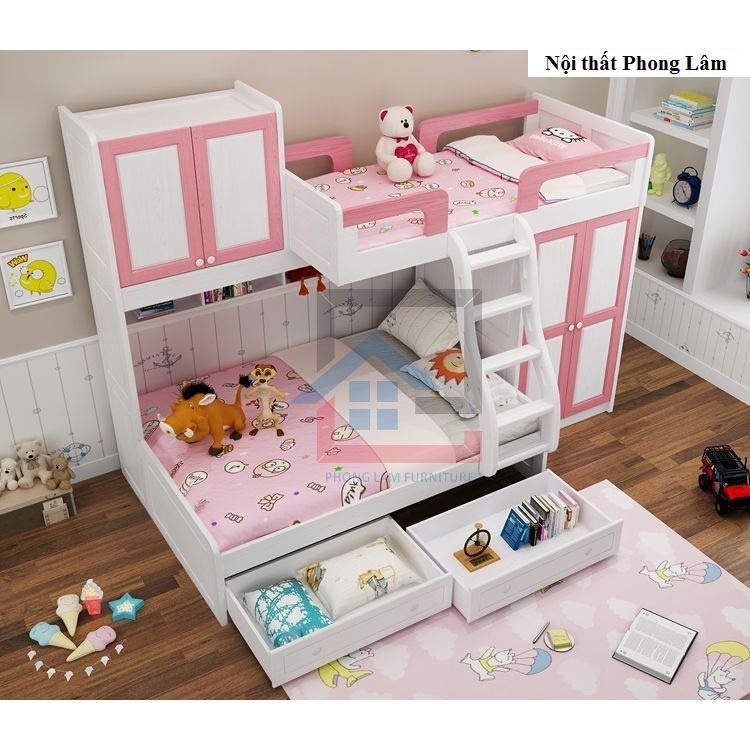 Giường tầng cho bé gái
