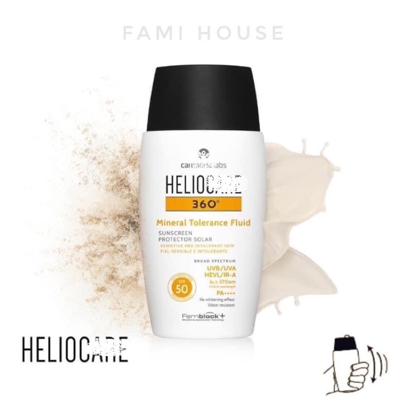 [Trả order] Kem chống nắng Helio Mineral Tolerance và Water Gel 50ml