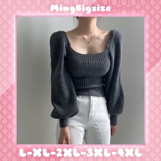 Áo len cổ vuông Bigsize 55-75kg