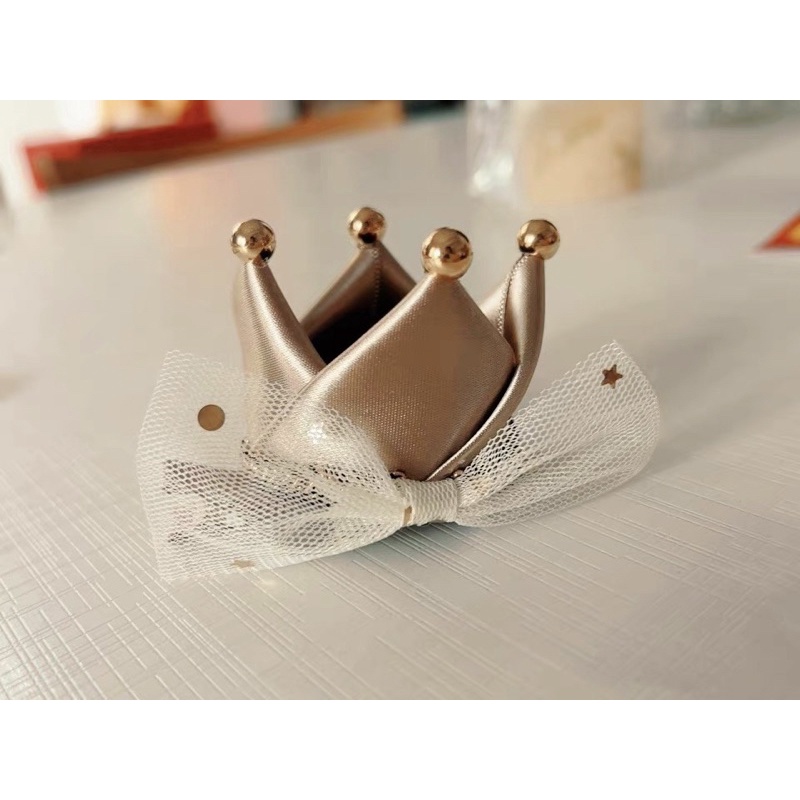 Vương miện kẹp tóc cho bé, phụ kiện sinh nhật, phụ kiện tóc băng đô, turban cho bé