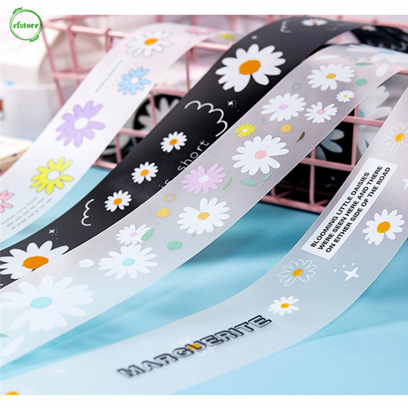 Cuộn Băng Dính Trong Suốt Chống Nước Hình Hoa Cúc