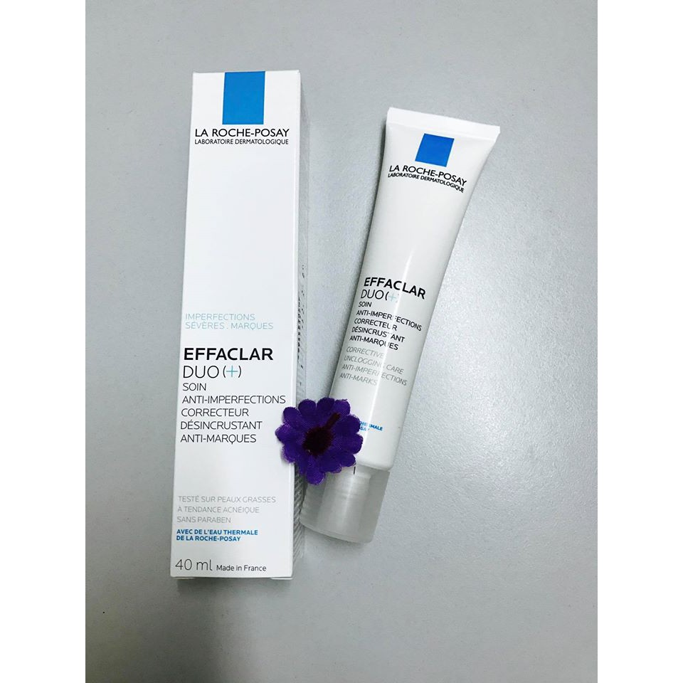 KEM GIẢM MỤN NGỪA THÂM LA ROCHE-POSAY EFFACLAR DUO 40ML CHÍNH HÃNG - 5400