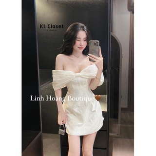 Váy trễ vai tacta nơ to (sale)