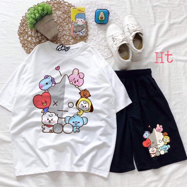 Sét áo thú XO + quần đùi thú XO HT12