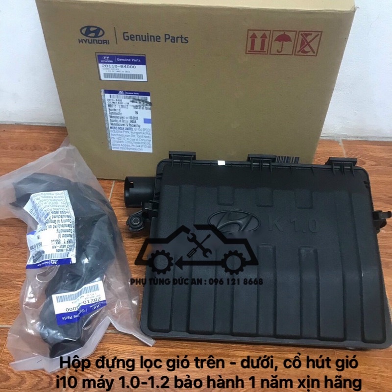 Hộp đựng lọc gió i10 3 máy 1.0 hộp miếng trên hộp miếng dưới