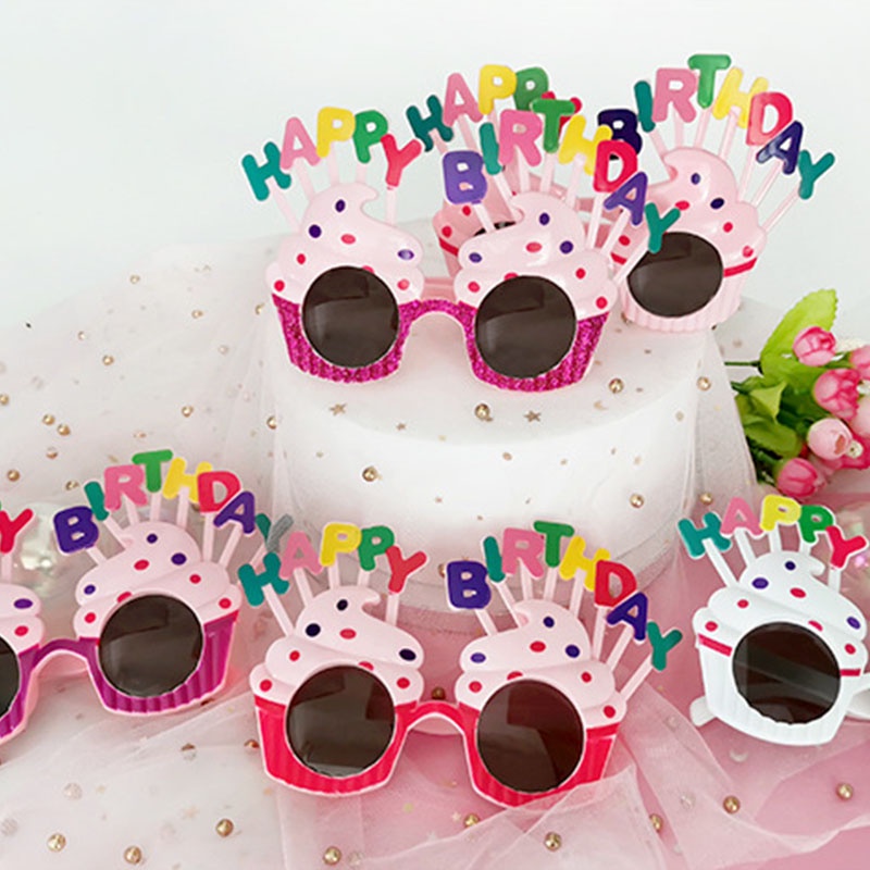 Mắt kính tùy chọn kiểu dáng phong cách sinh nhật dễ thương cho bé