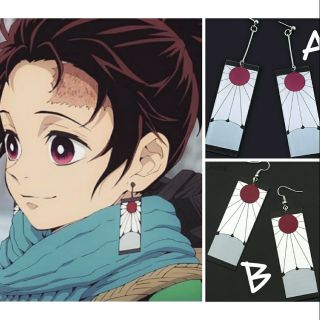 Bông tai Hanafyda cosplay nhân vật Tanjiro