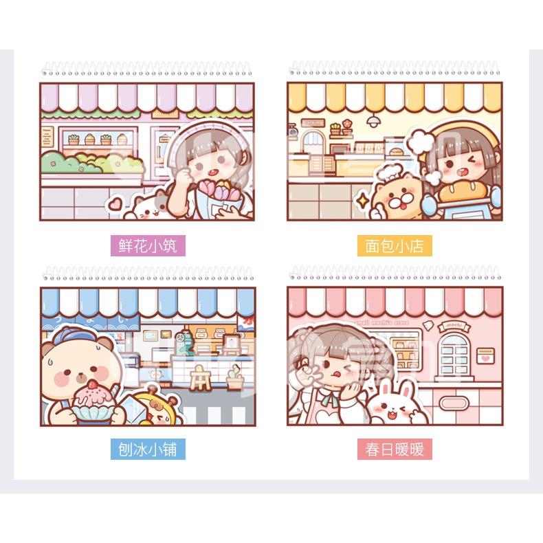 Mochi Nhỏ Nhắn Dán Trang Trí Sổ Tay Dễ Thương