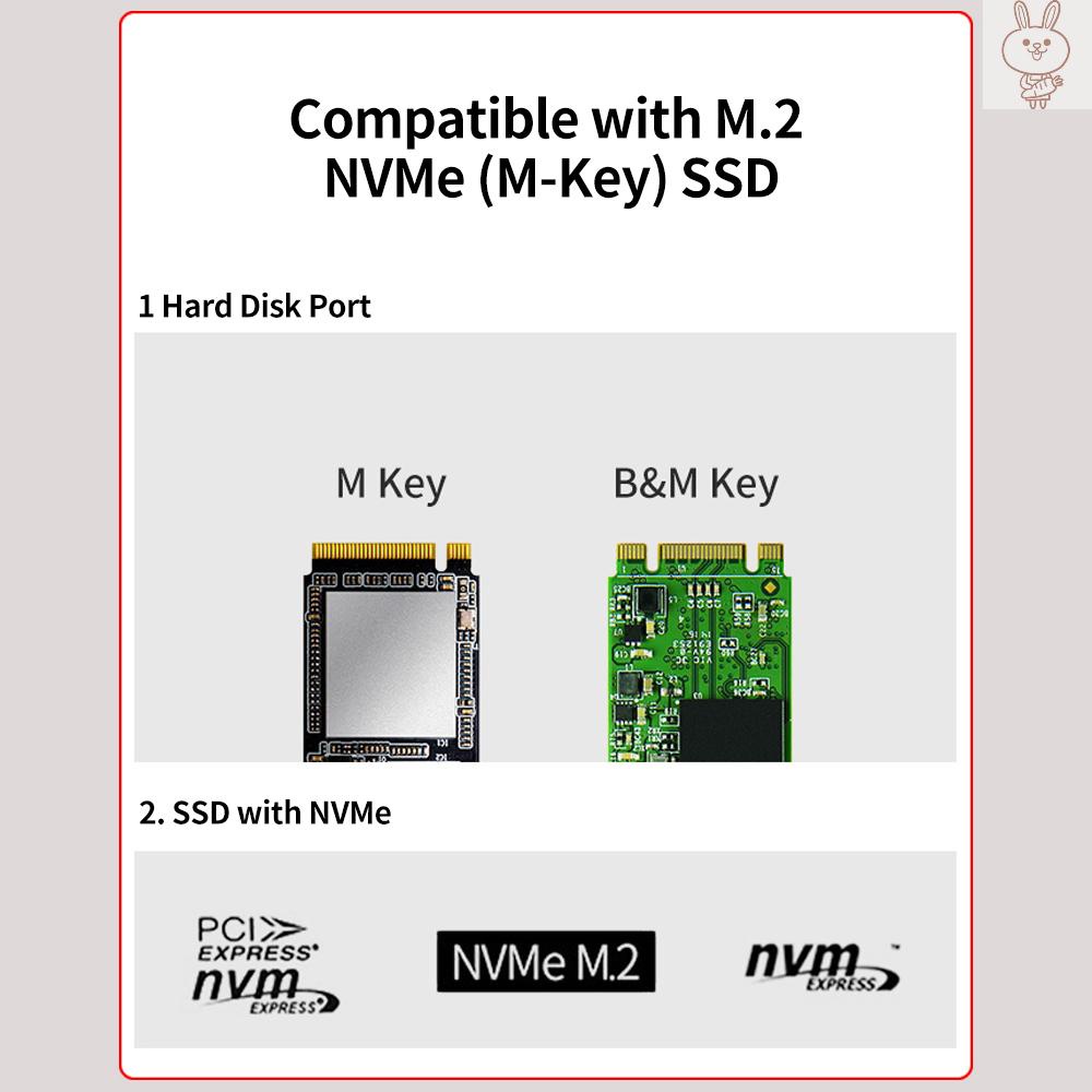 Bộ Chuyển Đổi Ổ Cứng Ol Lm-914 Usb 3.1 Type-C Sang Pci-E M.2 Nvme Ssd Cho Windows Osx Linux