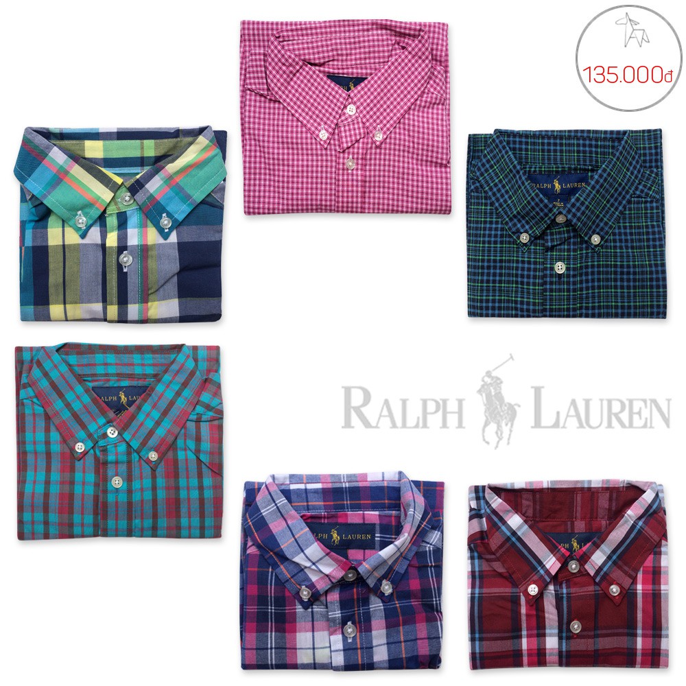 Áo sơ-mi tay ngắn Polo Ralph Lauren bé trai _ 135k. Hàng XK, made in vietnam chuẩn xịn