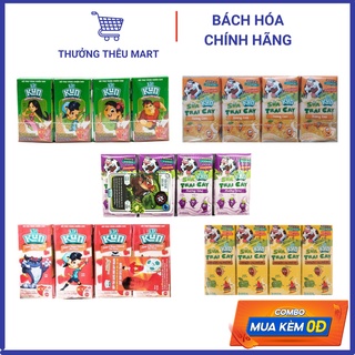 Vỉ 4 Hộp Sữa Trái Cây Lif Kun 110ml nhiều hương vị