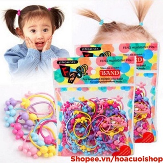 Set 20 dây chun cột tóc kute cho bé gái_HC60