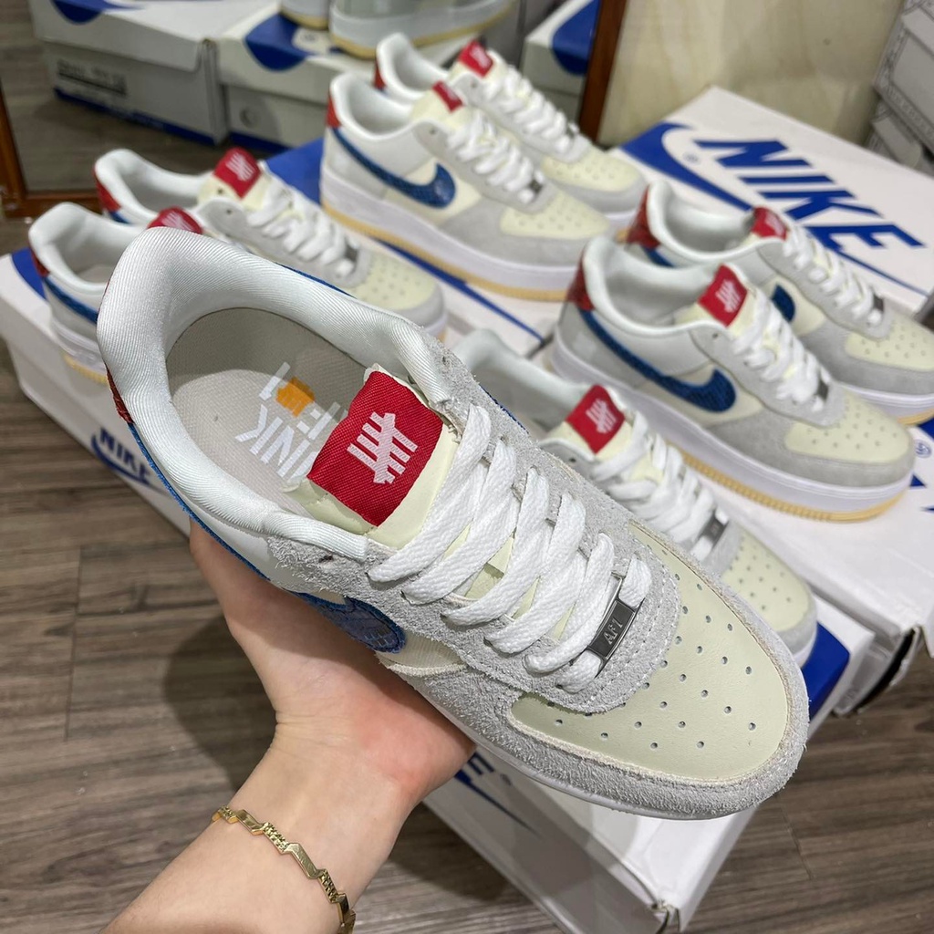 Siêu phẩm giày thể thao tho.storehn AF1 xám vệt xanh vảy rồng af1 xám xanh đỏ   ảnh thật tự chụp nam nữ fullbox