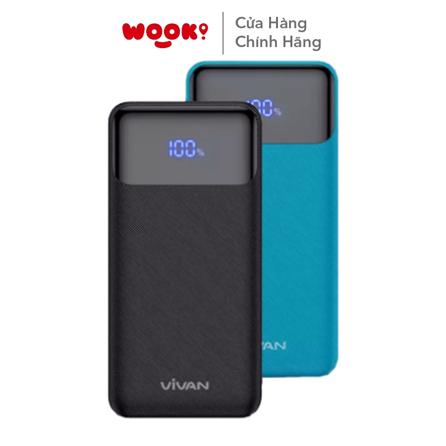 Pin Sạc Dự Phòng 10000mAh Sạc Nhanh PD/QC 3.0 VIVAN VPB-X10 20W 2Output Type C & USB Hàng Chính Hãng Bảo Hành 12