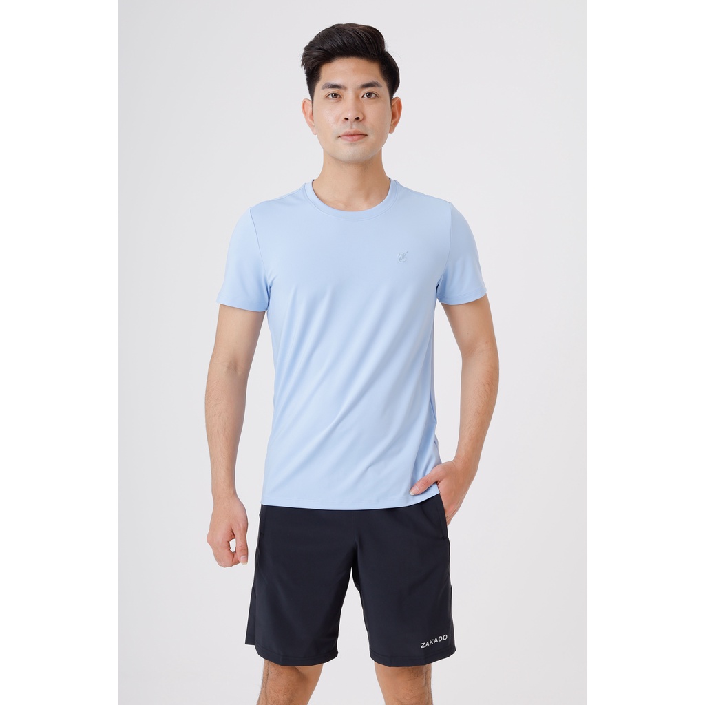 Áo phông nam  Zakado cao cấp, tay ngắn, chất liệu coolmax mềm mại, thấm hút mồ hôi, co giãn thoải mái