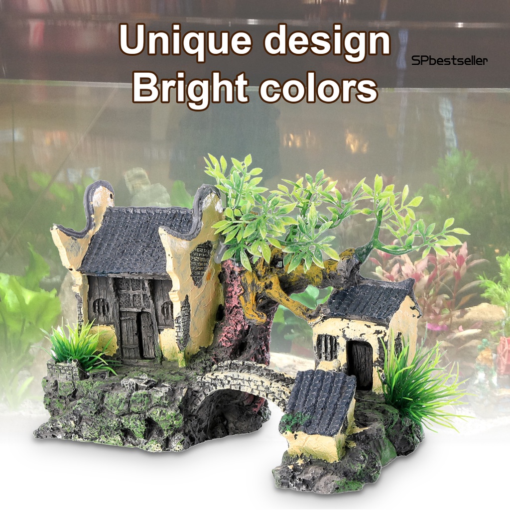 Mô Hình Hòn Non Bộ Bằng Nhựa Dùng Trang Trí Bể Cá