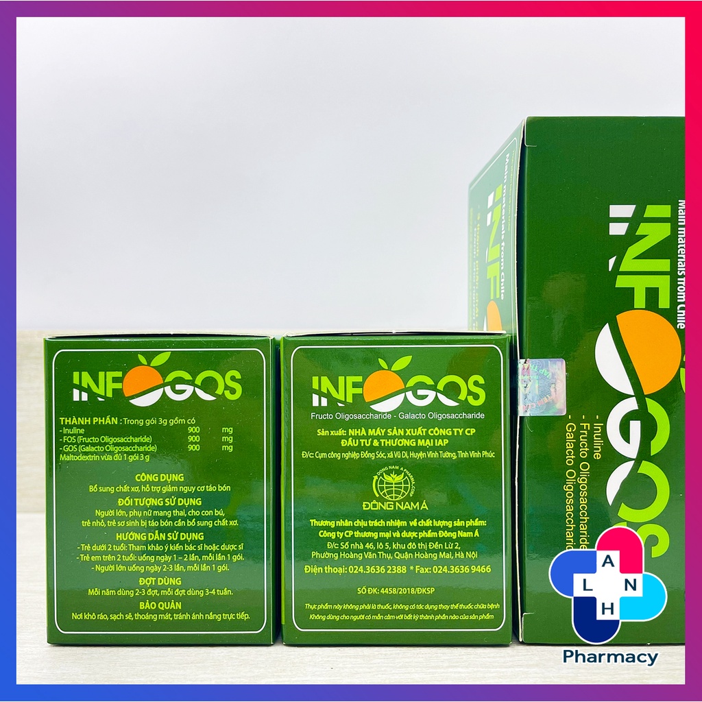 INFOGOS - Chất xơ hòa tan dành cho người táo bón.