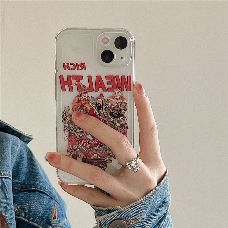 Ốp Điện Thoại Họa Tiết Thần Tài Cho Iphone 13Promax/6splus/7/7plus/8/8plus/x/xr/xs/11/12/13/pro/max/plus/promax