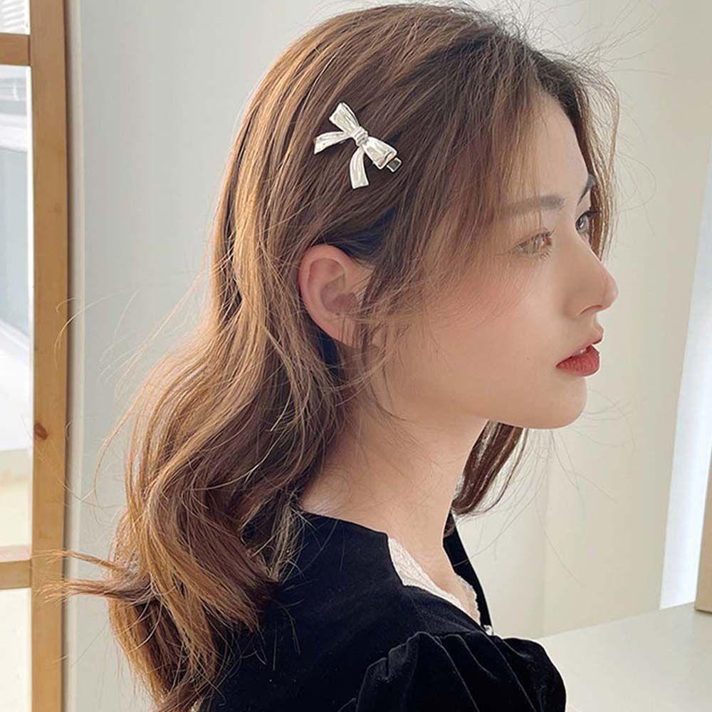 MXGOODS Kẹp Tóc Đính Đá Tím Phong Cách Hip Hop Hàn Quốc Cho Nữ