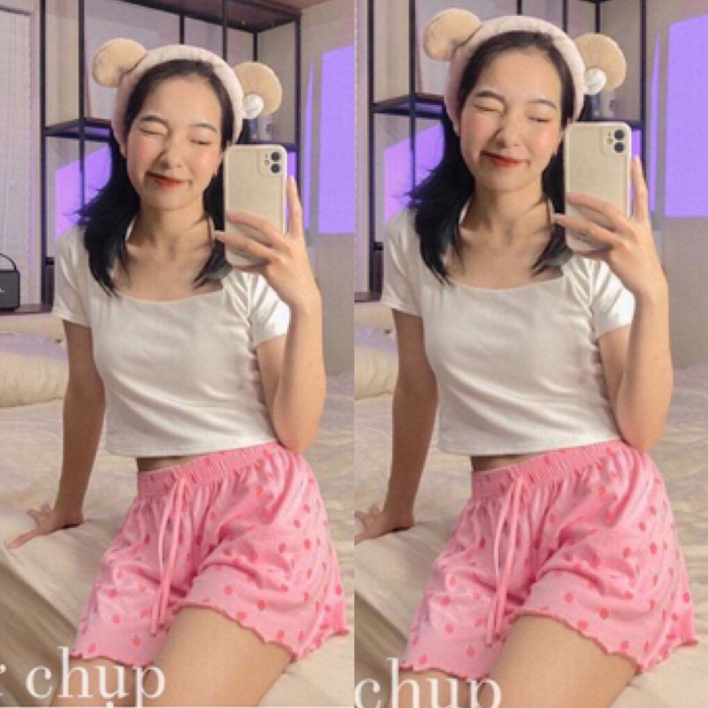 [SALE SHOCK QUẦN ĐÙI THÁI LAN NHÚN VIỀN CUTE - QUẦN ĐÙI NGỦ HỒNG nhiều mẫu