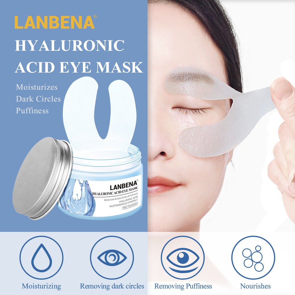 Mặt Nạ Mắt Axit Hyaluronic LANBENA Giúp Làm Giảm Quầng Thâm