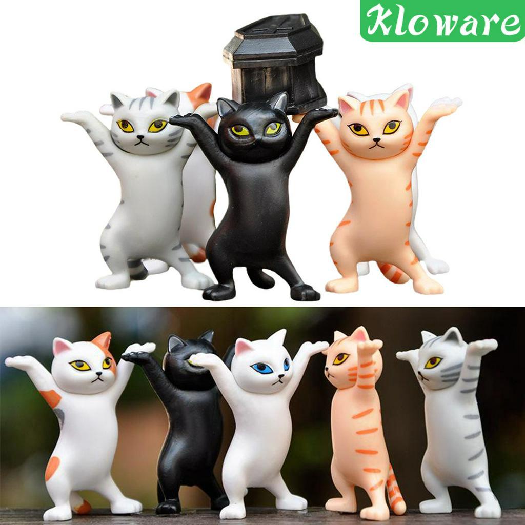 Set 5 Chú Mèo Đồ Chơi Trang Trí