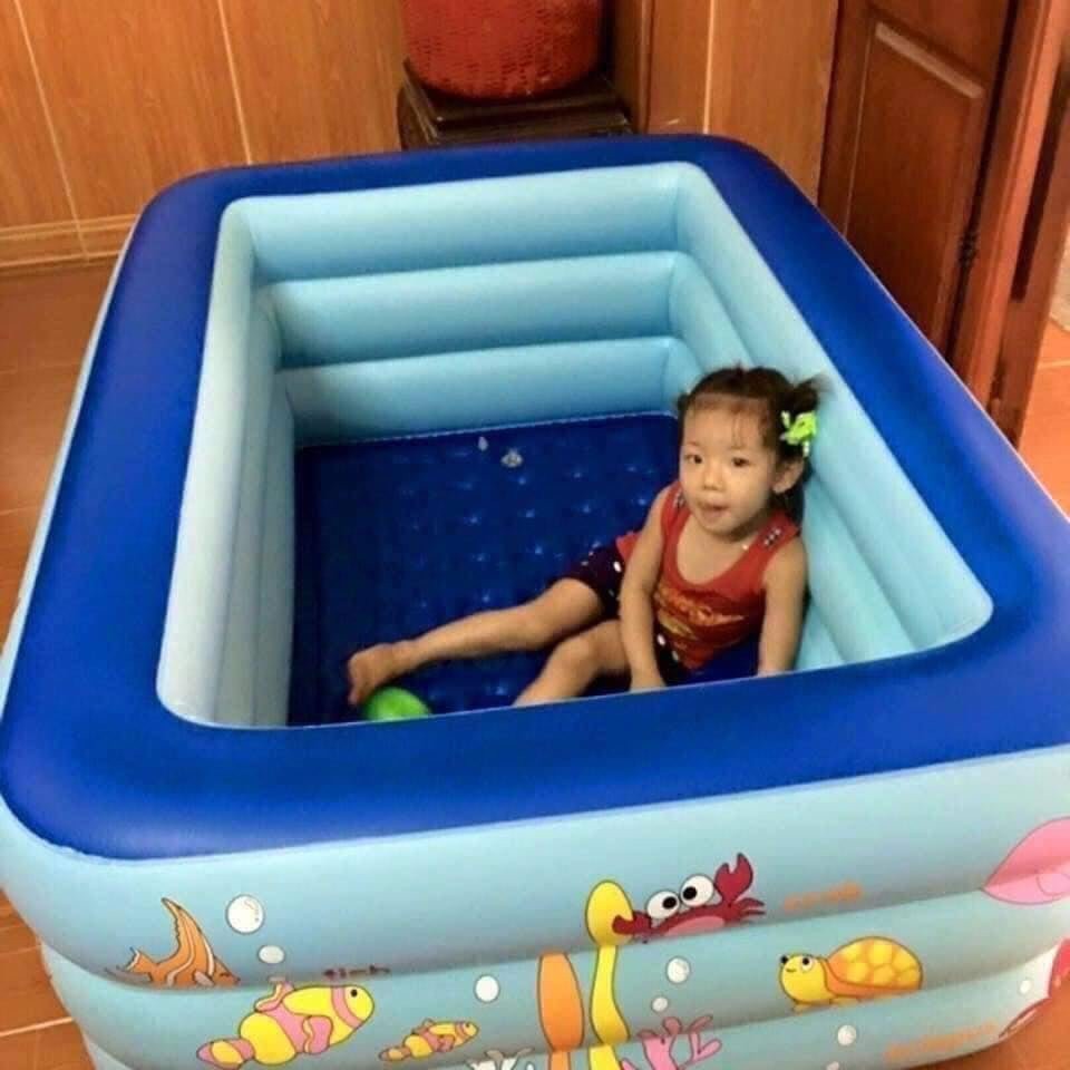 [ HÀNG MỚI VỀ ] Bể bơi phao tại nhà cho em bé HÀNG LOẠI DÀY - Đủ kích cỡ  cho bố mẹ lựa chọn