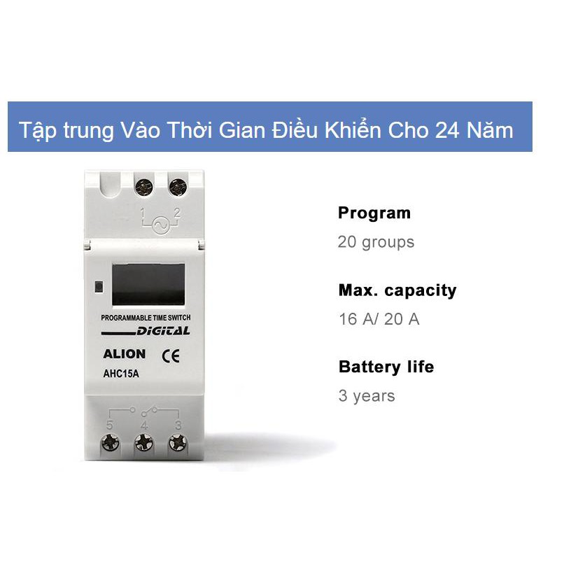 Thiết bị hẹn giờ điện tử AHC15A timer hẹn giờ