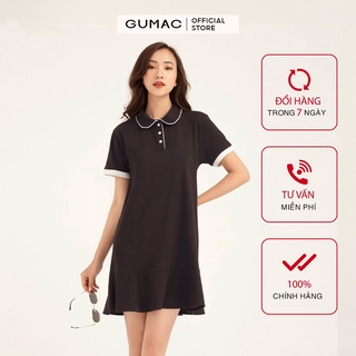 Đầm suông nữ GUMAC đuôi cá đủ màu phong cách trẻ trung năng động DB1113