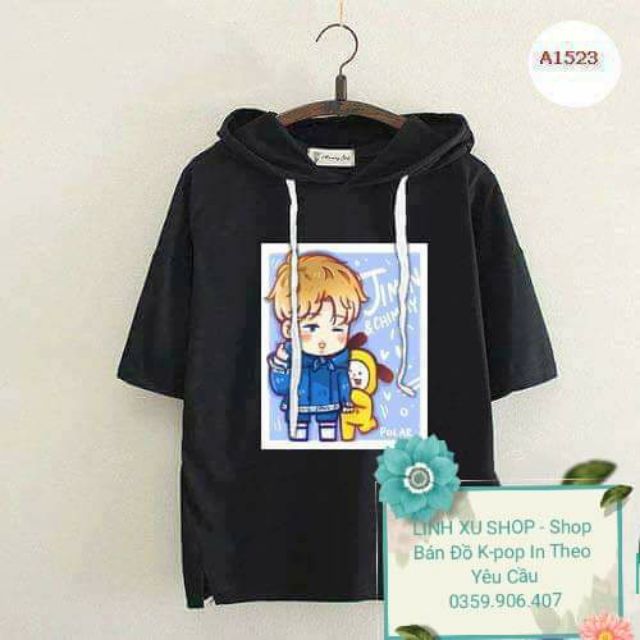 Áo hoodie BTS BT21 _có in theo yêu cầu